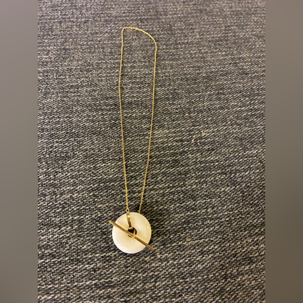 Uncommon James Gold Necklace with White Pendant